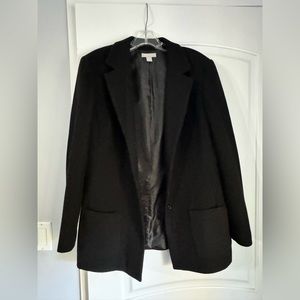 Nordstrom black wool and cashmere blazer.